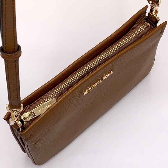 MICHAEL KORS LARGE PEBBLED leather TRIPLE XBODY BAG LUGGAGE COLOR - Picture 7 of 16